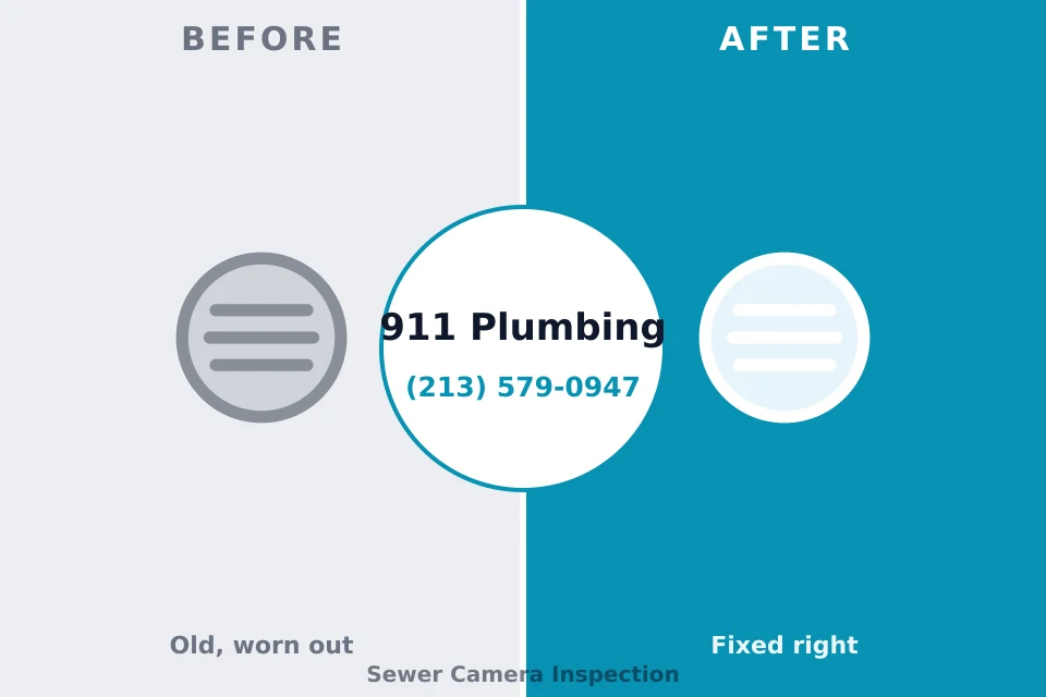 Before and after: plumbing repair Laurence Harbor, NJ